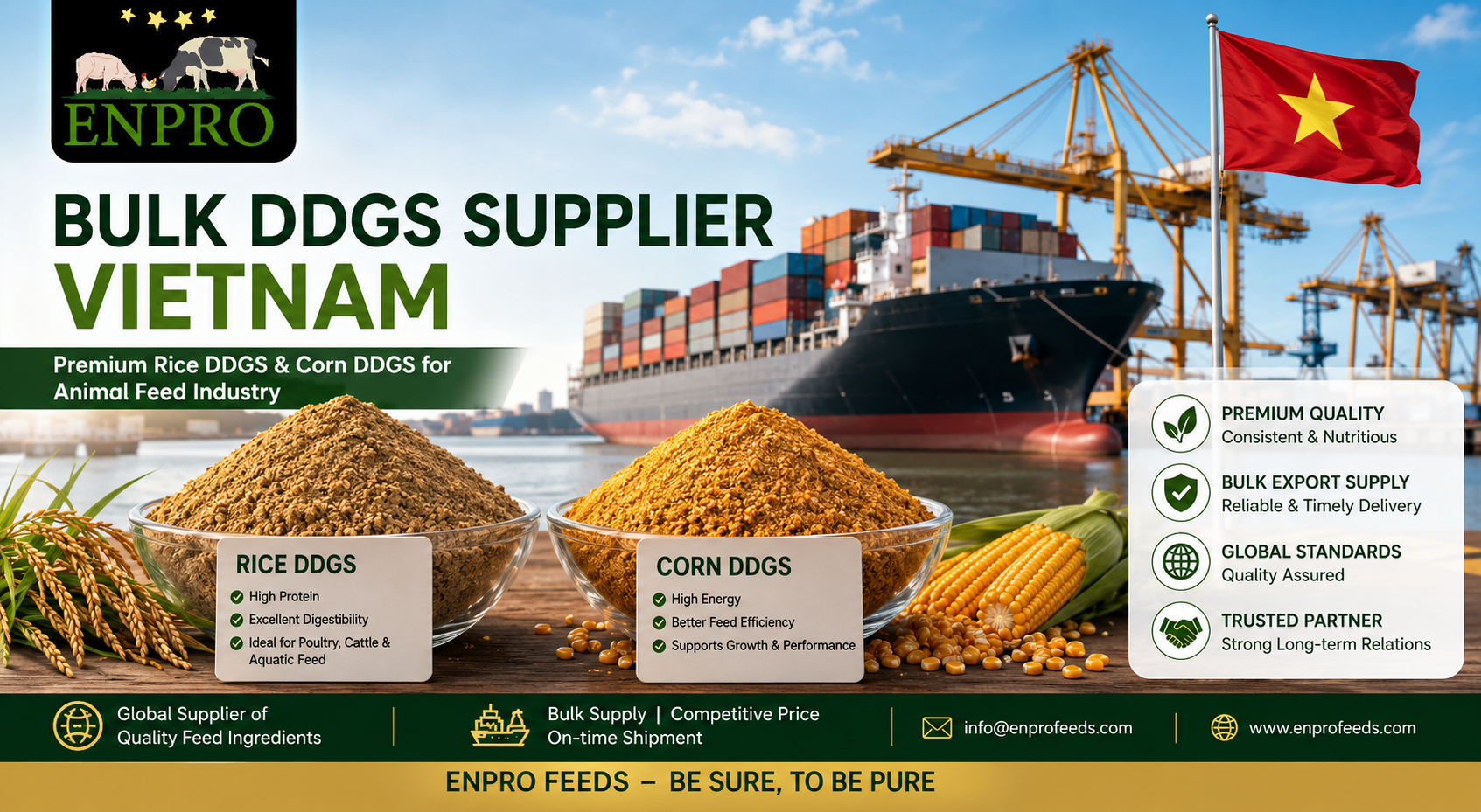 Bulk DDGS Supplier Vietnam