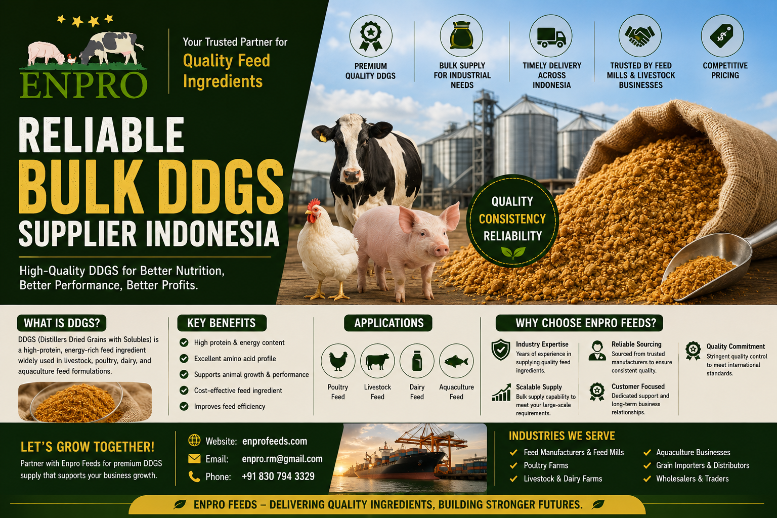 Rice and corn raw material supplier Indonesia