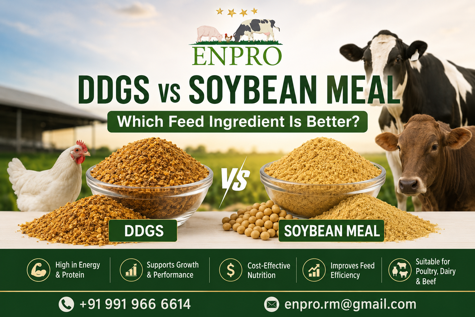 DDGS vs Soybean Meal